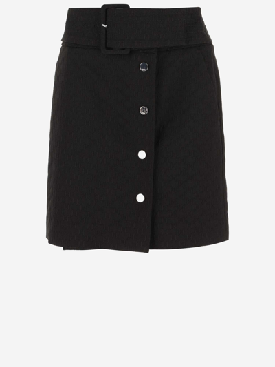 Karl Lagerfeld Hun's Pick Archive Skirt In Black