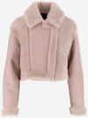 BLANCHA SHEARLING AND LEATHER JACKET