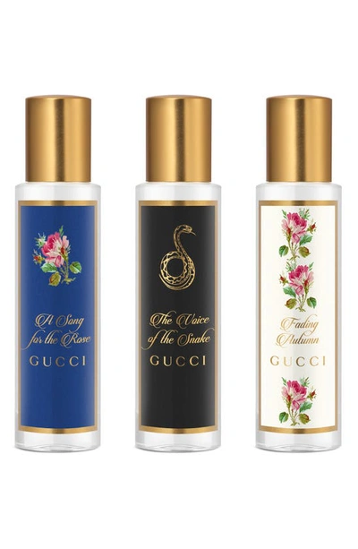 Gucci The Alchemist's Garden Fragrance Gift Set (3 X 15ml) In Multi