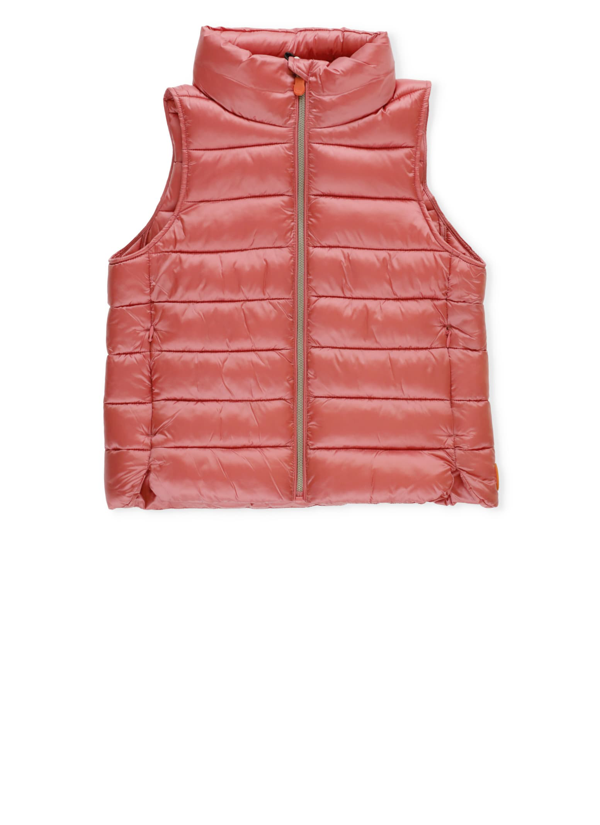 Save The Duck Kids contrast-badge padded gilet - Green