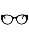 Off-white Arrows Round-frame Glasses In 1000 Black