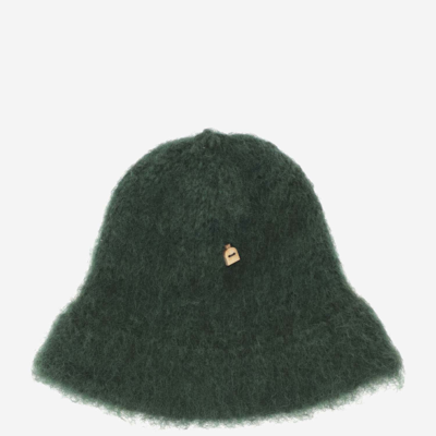 Myssy Wool Bucket Hat In Green