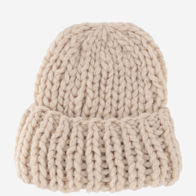 Evyinit Merino Wool Blend Hat In Beige