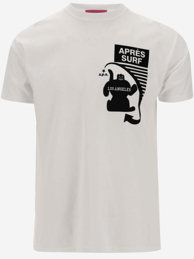 Après Surf Cotton T-shirt With Logo In White