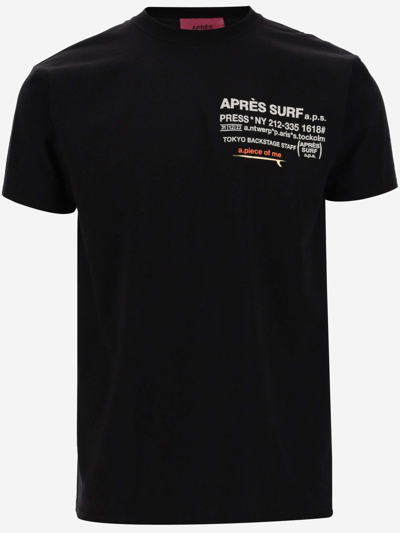 Après Surf Cotton T-shirt With Logo In Black