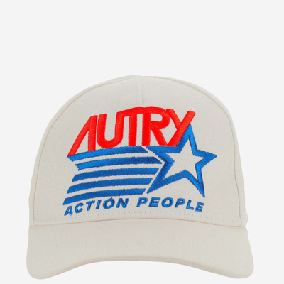 Autry Embroidered Logo Baseball Hat In White