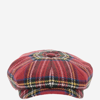 STETSON WOOL CAP WITH CHECK PATTERN