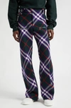 BURBERRY CHECK VIRGIN WOOL trousers