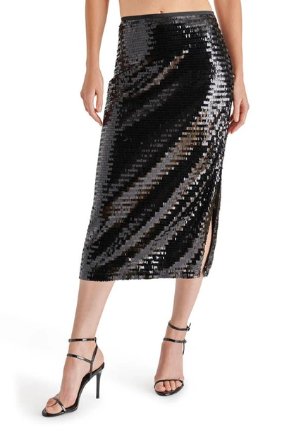 STEVE MADDEN DINAH SEQUIN MIDI PENCIL SKIRT