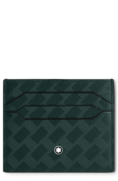 Montblanc Extreme 3.0 Leather Card Case In British Green