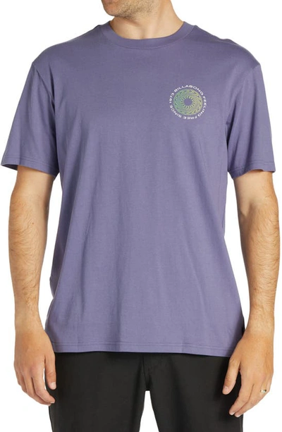 Billabong Heat Logo Graphic T-shirt In Dusty Grape