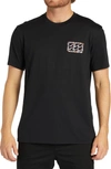 Billabong Traces Organic Cotton Graphic T-shirt In Black