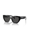 Prada Grey Cat Eye Ladies Sunglasses Pr A09s 1ab5s0 53 In Black