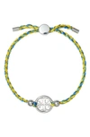 Tory Burch Miller Slider Bracelet In Silver