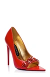 Jessica Rich Diamond Stiletto Sandal In Red