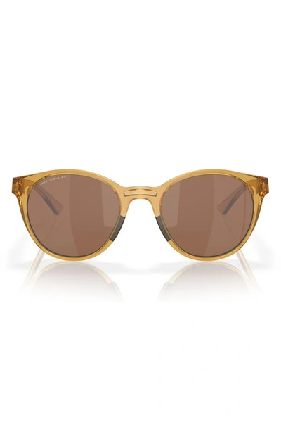Oakley Spindrift 52mm Prizm™ Round Sunglasses In Light Gold