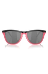 Oakley Frogskins Hybrid Round-frame Sunglasses In Black