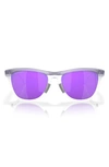 Oakley Frogskins Hybrid Mt Trns Lilac Clr Przm Vlt 0oo9289-01 Round Sunglasses In Violet