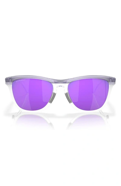 Oakley Frogskins Hybrid Mt Trns Lilac Clr Przm Vlt 0oo9289-01 Round Sunglasses In Violet