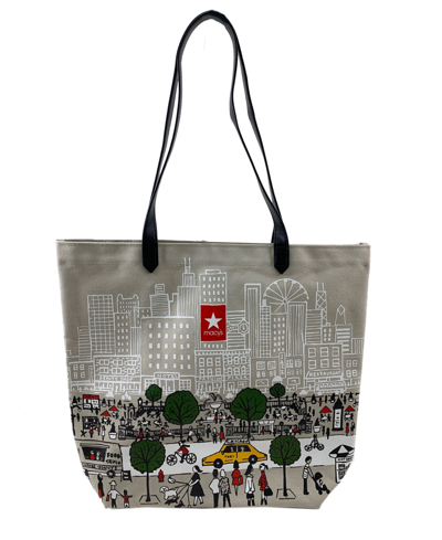 Macy's New York City Canvas Tote Bag, Created For  In Gray