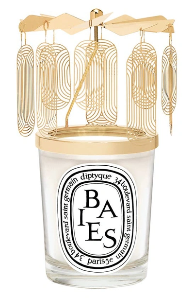Diptyque Baies (berries) Scented Candle & Carousel Gift Set, 6.7 Oz. - Limited Edition In No Color