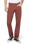 Paige Federal Transcend Slim Straight Leg Jeans In Cherry Cola