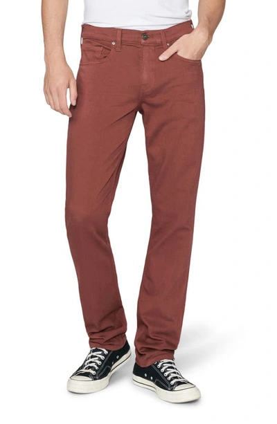 Paige Federal Transcend Slim Straight Leg Jeans In Cherry Cola