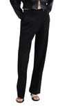 Mango Extended Tabl Pants In Black
