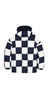 Stand Studio Darla Checkered Hooded Down Puffer Jacket