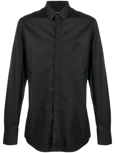Dolce & Gabbana Dolce E Gabbana Mens Black Cotton Shirt
