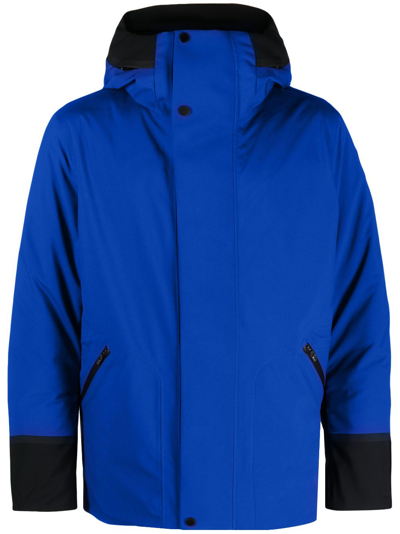 Fusalp Blue Lyor Hooded Ski Coat In Vision_noir