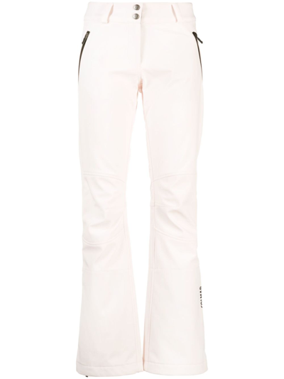 Colmar White Flared Ski Trousers In Pink