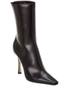 Jimmy Choo Agathe Ab 100 Leather Bootie In Black