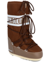 Moon Boot Woman Boot Brown Size 10-11.5 Textile Fibers In Brown