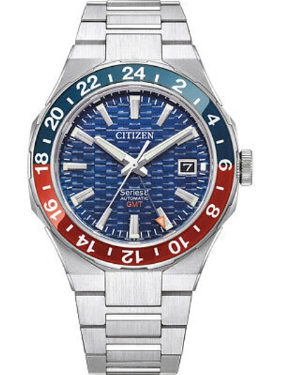 Pre-owned Citizen Nb6030-59l Series 8 Automatic Gmt Mens Watch 41mm