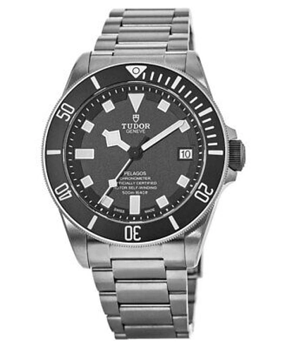 Pre-owned Tudor Pelagos Automatic Black Dial Titanium Men's Watch 25600tn