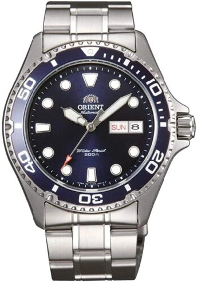 Pre-owned Orient Men`s Faa02005d9 Diver Silver Stainless Steel Mechanical Automatic  Watch