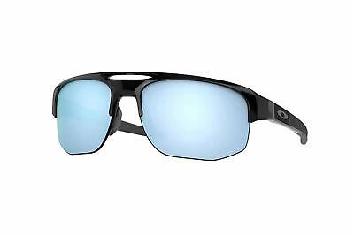 Pre-owned Oakley Sunglasses Mercenary Polished Black W/prizm Deep Water Polar Oo9424-20 70