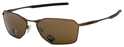 Pre-owned Oakley Sunglasses Savitar Satin Toast W/prizm Tungsten Oo6047-02 58mm In Brown