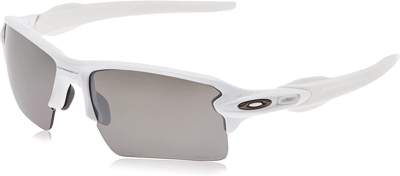 Pre-owned Oakley Sunglasses Flak 2.0 Xl Polished White W/prizm Black Polarized Oo9188-76