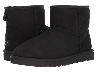 Pre-owned Ugg Man's Boots  Classic Mini In Black Twinface