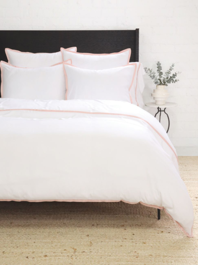 Pom Pom At Home Langston Sateen Duvet & Shams Collection In Pink
