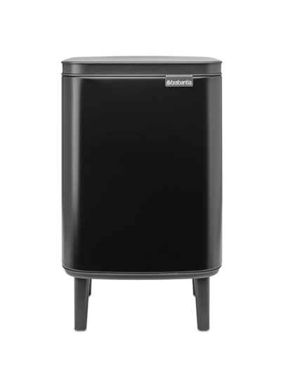 Brabantia Bo Hi 1.75-gallon Trash Can In Matte Black