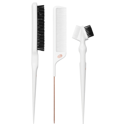 T3 Pintail Comb, Edge Brush, And Teasing Brush Detail Set