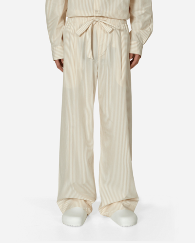 Tekla Off-white Striped Pyjama Pant