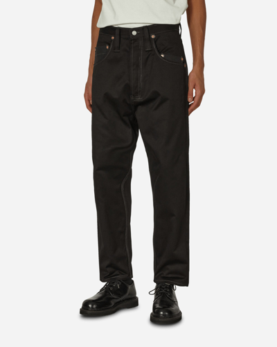 Junya Watanabe Straight-leg Cropped Cotton Trousers In Black