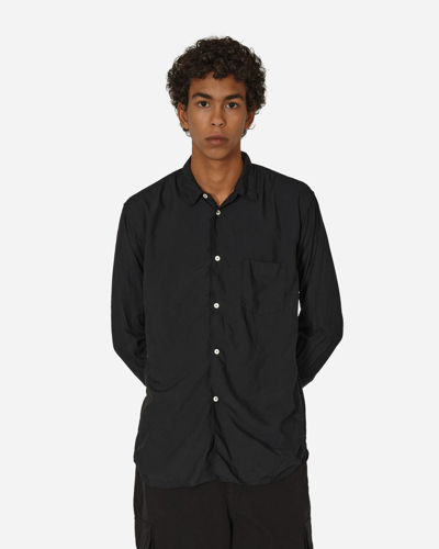 Comme Des Garçons Shirt Zipped Longsleeve Shirt In Black