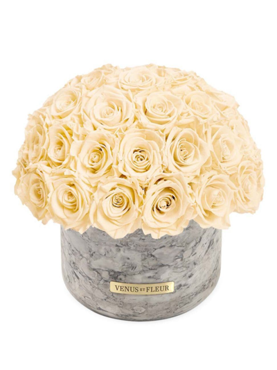 Venus Et Fleur Gia Eternity Rose Marble Vase In Champagne