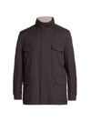 Loro Piana Men's Traveller Windmate Jacket In Black Coffee