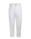 Paolo Pecora Pleat-detail Trousers In Optical White